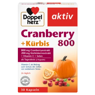 Doppelherz aktiv Cranberry + Kürbis Преден поглед