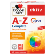 Illustration of the product packaging Doppelherz aktiv A-Z DEPOT front view